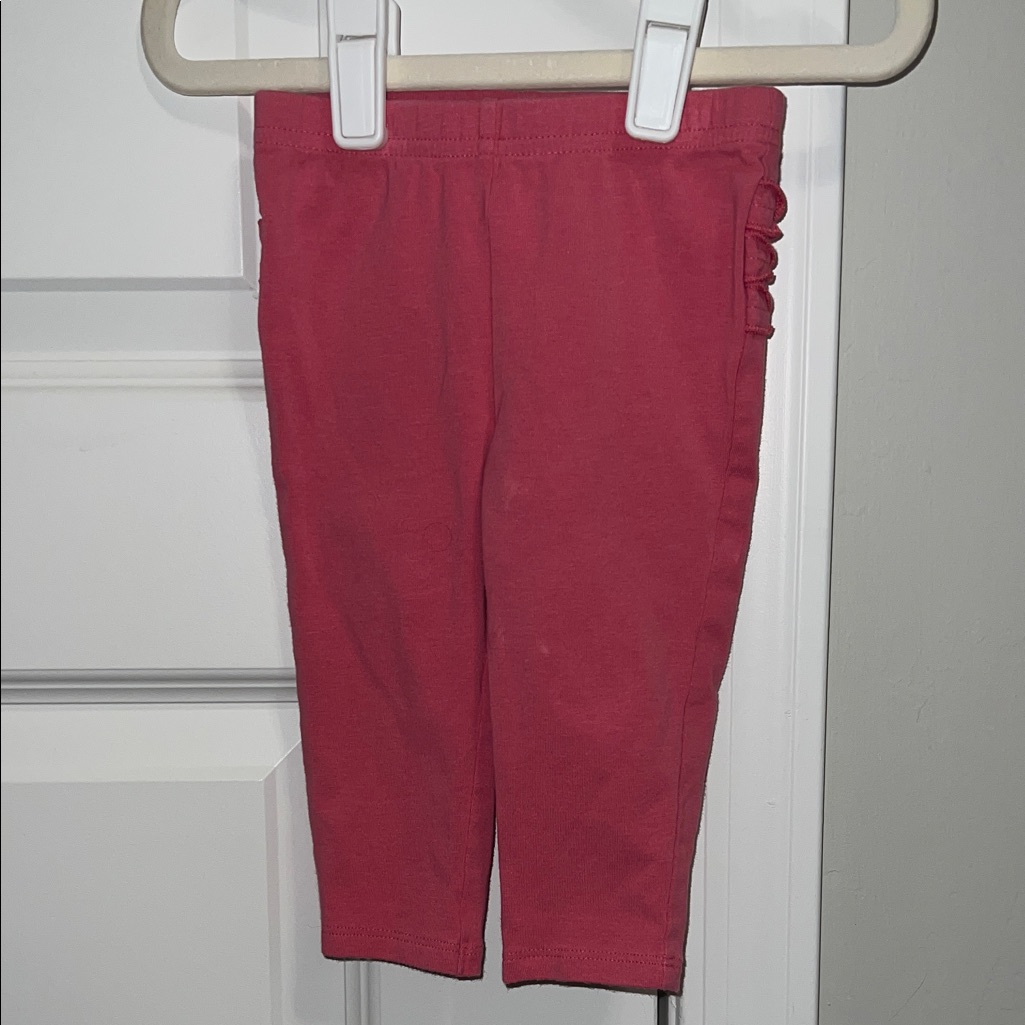 Jumping Beans Raspberry Pink Leggings With Ruffles Butt